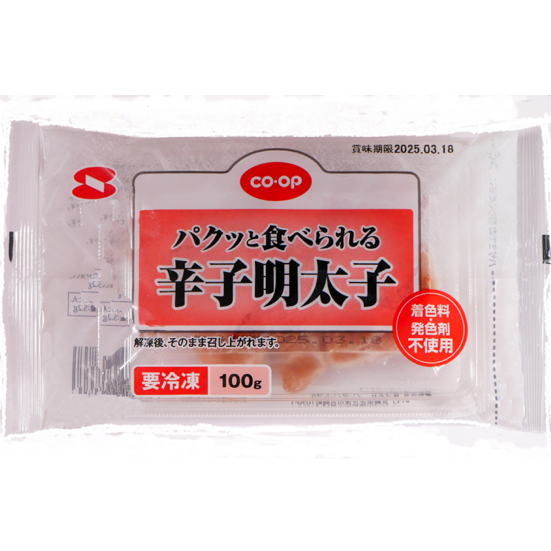 CO･OP&鮮鼓堂 パクッと食べられる辛子明太子 100g