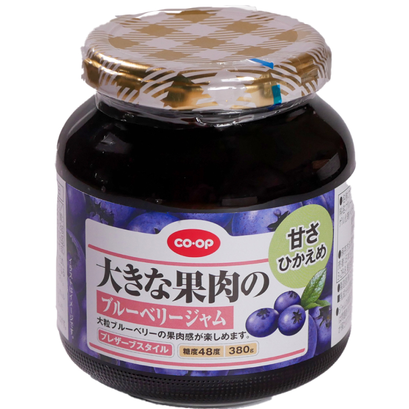 CO･OP 大きな果肉のブルーベリージャム　甘さひかえめ 380g