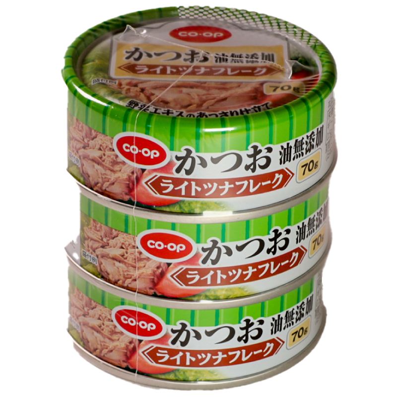 CO･OP ライトツナフレーク（かつお油無添加） 70g×3