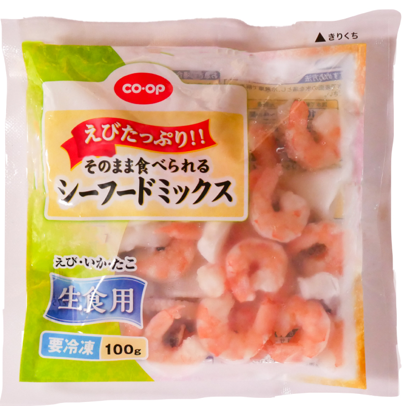 CO･OP えびたっぷり！！そのまま食べられるシーフードミックス 100g