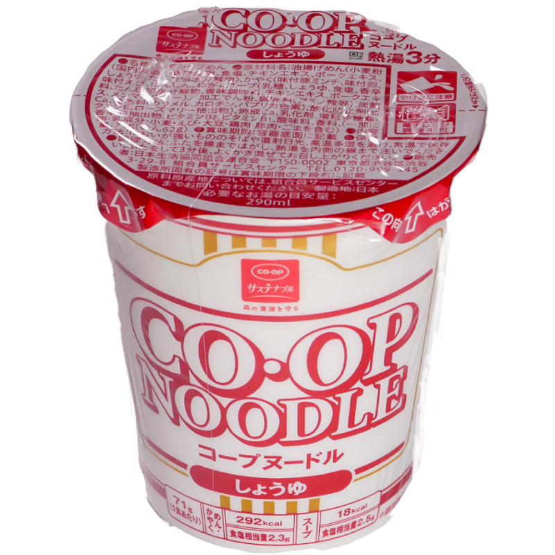CO･OP コープヌードルしょうゆ 71g（めん62g）