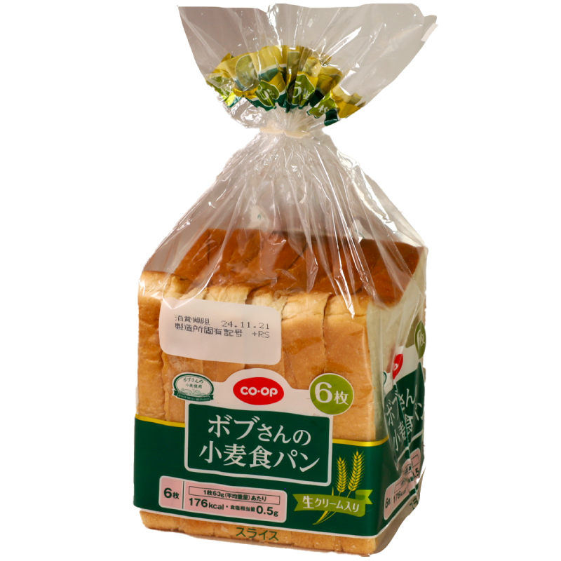 CO･OP ボブさんの小麦食パン（生クリーム入り） 6枚