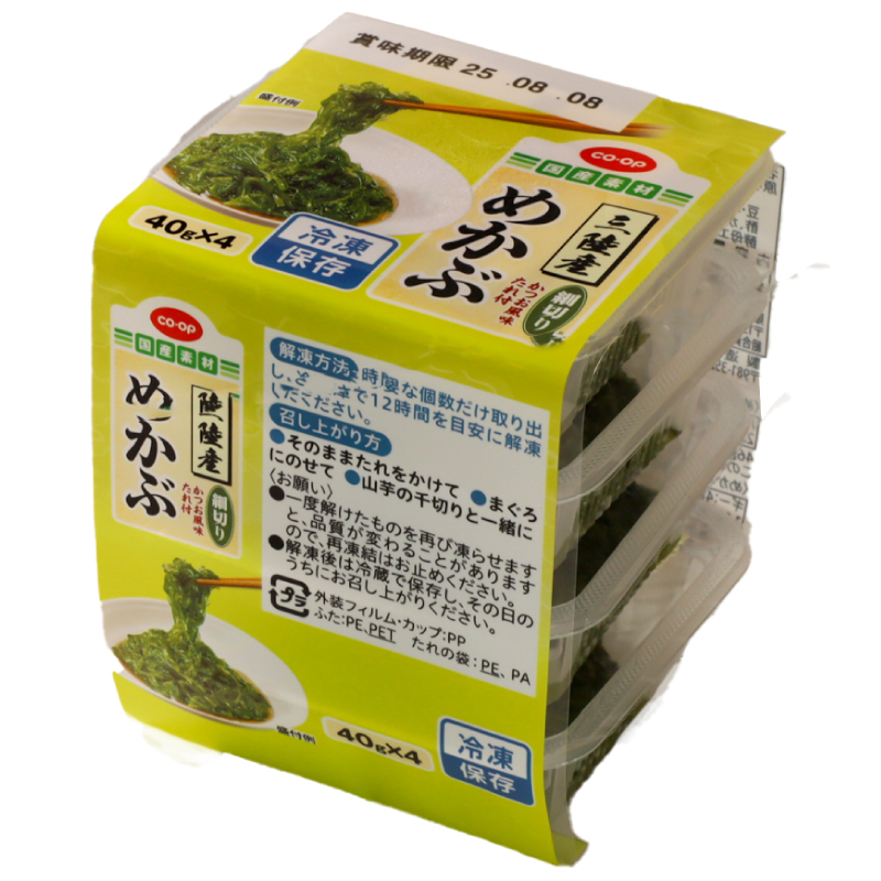 CO･OP 三陸産細切りめかぶ（たれ付）　 40g×4