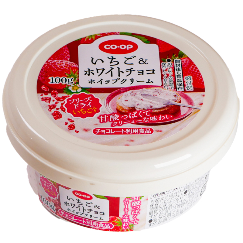 CO･OP いちご＆ホワイトチョコホイップクリーム 100g