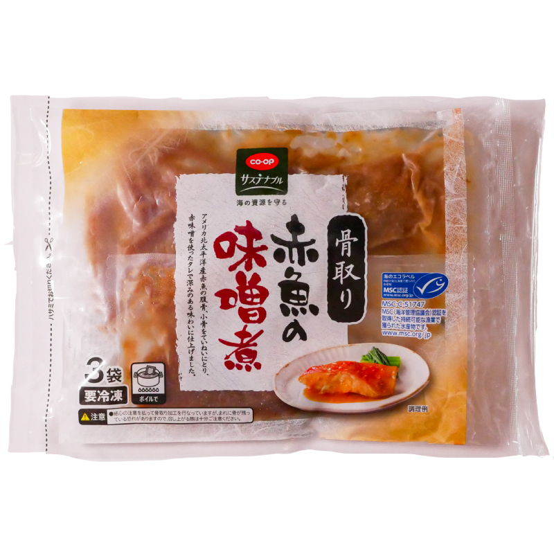 ＣＯ・ＯＰ 骨取り赤魚の味噌煮 ２４０ｇ（３袋）