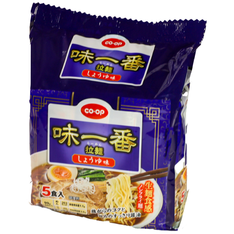 CO･OP 味一番拉麺　しょうゆ味 5食入