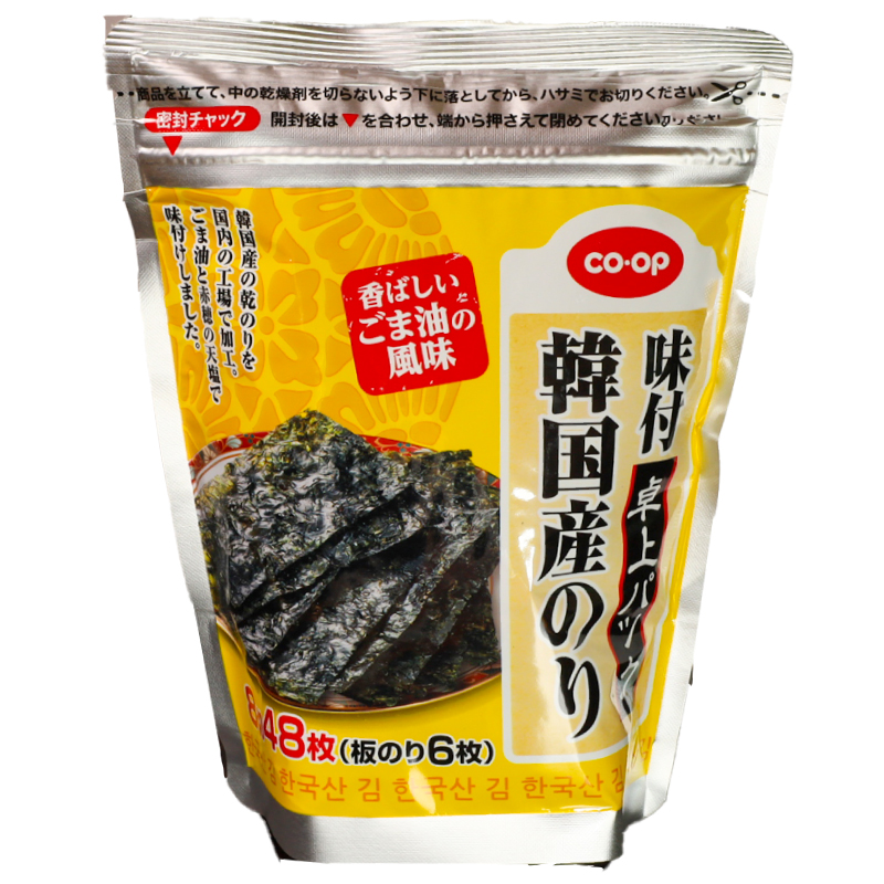 CO･OP 卓上パック　味付韓国産のり 8切48枚（板のり6枚）