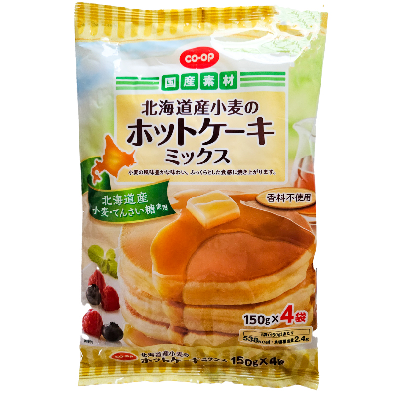 CO･OP 北海道産小麦のホットケーキミックス 150g×4袋
