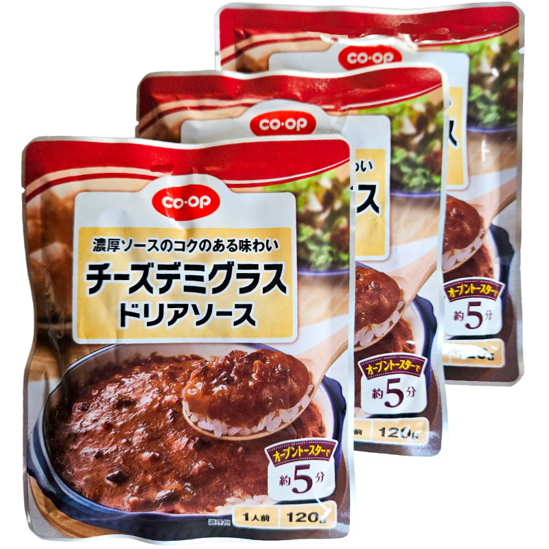 CO･OP チーズデミグラスドリアソース 1人前120g×3P