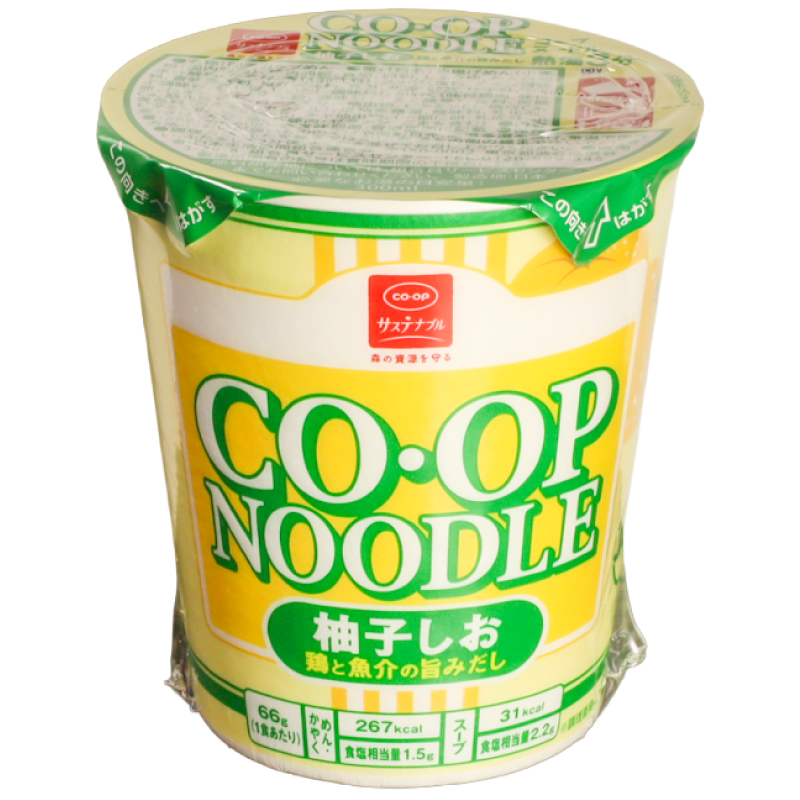 CO･OP コープヌードル柚子しお（鶏と魚介の旨みだし） 66g(めん60g)